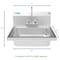 Koolmore NSF Stainless Steel Commercial Hand Sink with Goosneck Faucet 17" x 15" -Wall Mount Hand Wash Sink SH17-4GNF - alternate 6